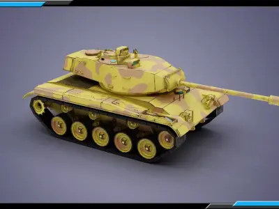 M41 Walker Bulldog plus skins 3D Model Pack