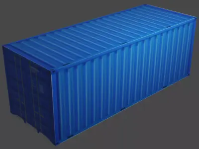 Cargo Container 3D Model 3D model