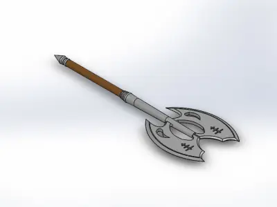 Gargoyle axe weapon knife hunter 3D model