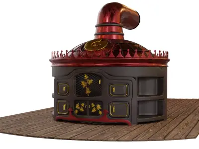 Christmas Oven - Horno Free 3D model