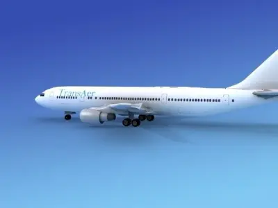 Airbus A300 TransAer 3D model