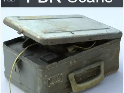 Welding High Poly old metal box 3D model
