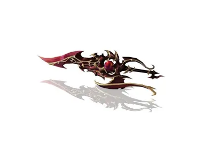 Demonic Sword Low-poly 3D model purchase