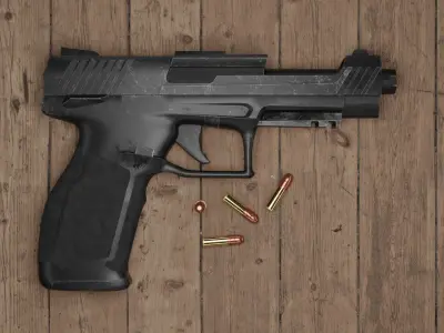 Pistol - TX22 Free low-poly 3D model