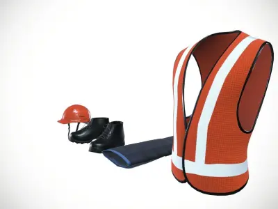 Industrial Safety Low-poly 3D model