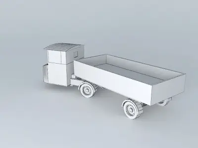Eco Rail Scammell No 3 Dummy Old Steam Days Free 3D model