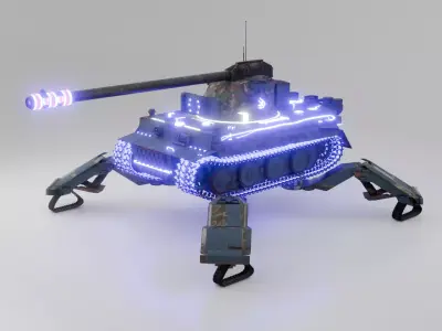 sci fi tank game use  3D model