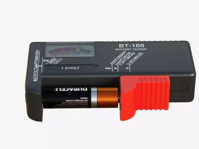 Battery Tester Low-poly 3D model