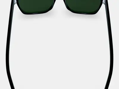 Fletcher Sunglasses in Black Matte Eclipse 3D model