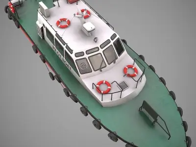 Pilot Boat Low-poly 3D model purchase