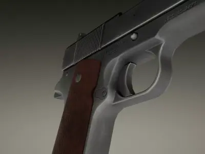 Pistol  M1911 Low-poly 3D model