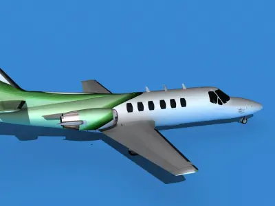 Cessna Citation 550 II Bravo V04 3D model