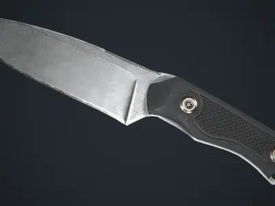 Tactical Knife Low-poly 3D model buy