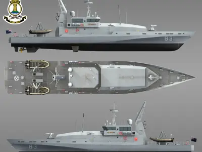 HMAS Armidale ACPB 83 3D model