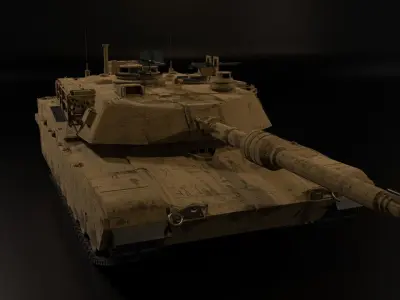 Tank Abrams M1A2 3D model