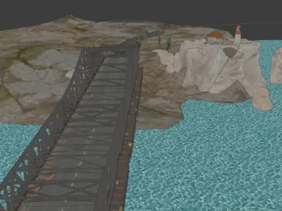 Military Base Bridge pubg 3D model