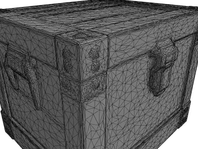 Military Ammo Crate 556mm Low-poly 3D model