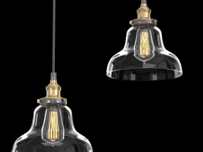 BOULANGERIE RECTANGULAR PENDANT 3D model