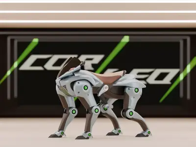 Kawasaki CORLEO Futuristic Motorcycle Low-poly 3D model