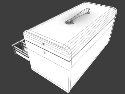 Toolbox Low-poly 3D model shop