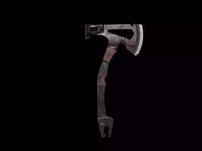 Combat -Axe Low-poly 3D model