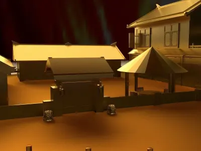Chinese ancient house 3D model buy