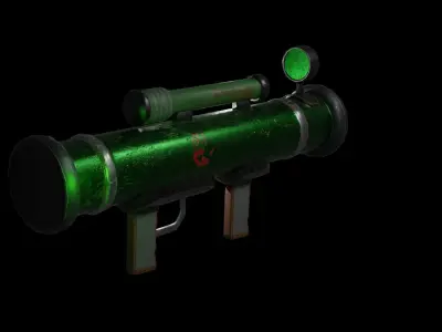 Bazooka Low-poly 3D model