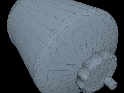 Fuel Filter Low Poly Low-poly 3D model