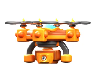 Camera Drone 3D model by slabdsgn