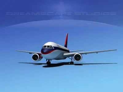 Boeing 767-100 Delta 2 3D model