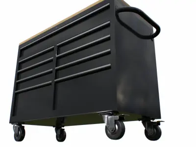 Workbech Storage Tools Trolley 1 Low-poly 3D model