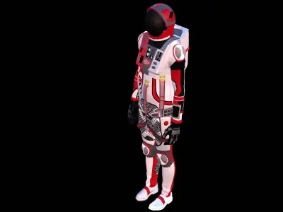 Astronaut Spacesuit Norway 3D model