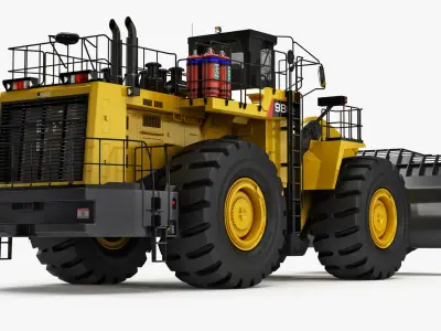 Mining Wheel Loader Generic v1 3D model