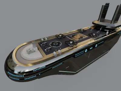Hospital Ship 3D model by aruramesh79 from CGTrader