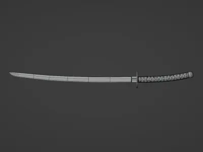 Japanese katana 3D model