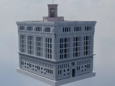 Wako Clock Tower 3D model