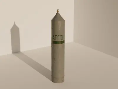 gas canisters Low-poly 3D model