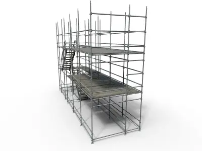 Scaffolding Low-poly 3D model