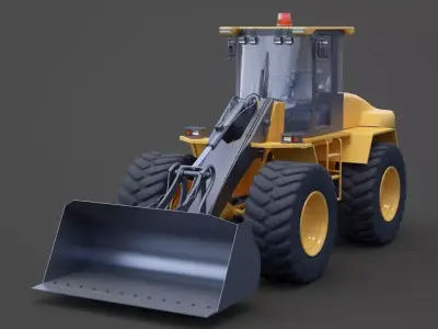 Industrial Vehicle - bulldozer 01 3D model
