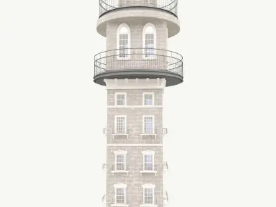 Historic Tower 2 3D model
