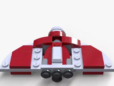 Lego T-6 Jedi Shuttle Low-poly 3D model