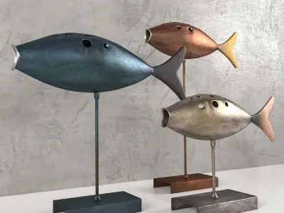 Decorative fish 3D model buy