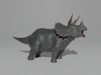 Triceratops 3D print model