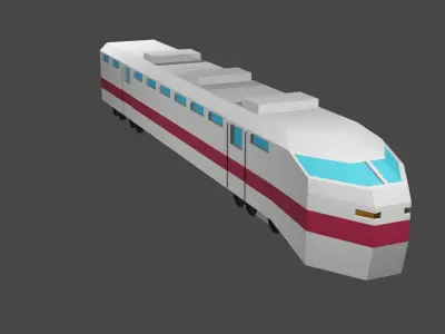 Train Low-poly 3D model buy
