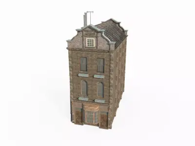 17th and 18th Century European Urban Buildings 3D model