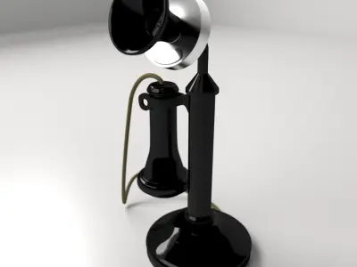 Old Telephone 3D model
