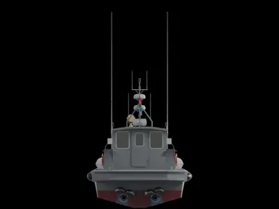 Stan Patrol Boat 1605 Low-poly 3D model