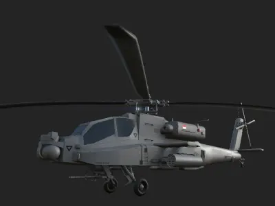 Boeing AH-64 Apache 3D model by MilitaryCG