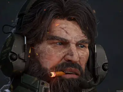 Cyborg- Soldier-Bigboss 3D model