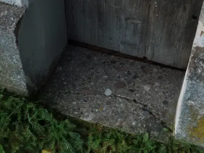 Photoscan of the front of a chapel 3D model
